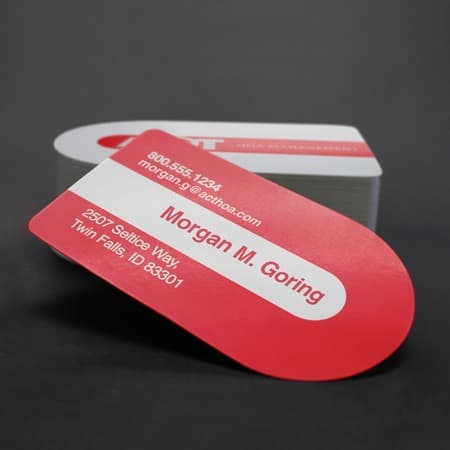 کارت ویزیت نیم دایره