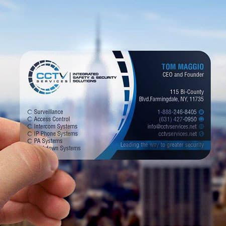کارت ویزیت PVC شیشه ای